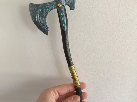 PS4 God Of War Stand Ready To Print 3D Принт Модель