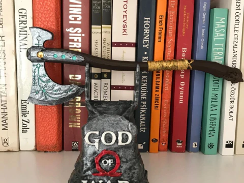 PS4 God Of War Stand Ready To Print 3D Print Model