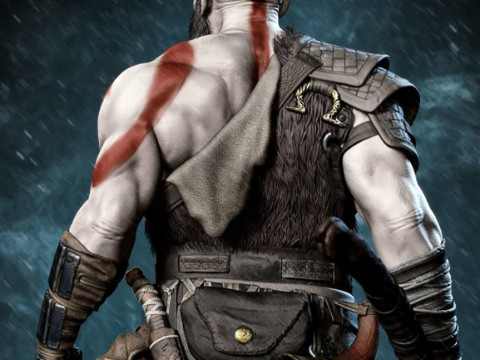 Kratos God Of War Ready To Print 3Dプリントモデル