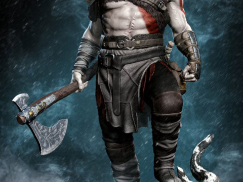 Kratos God Of War Ready To Print 3Dプリントモデル