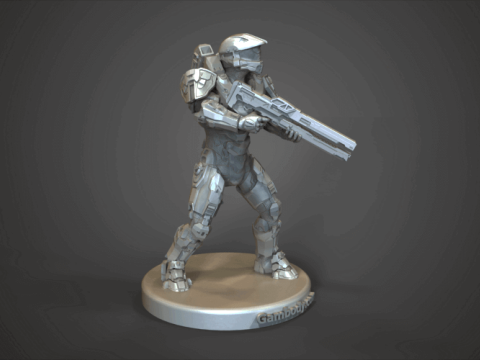 Master Chief Ready To Print Modelo de Impressão 3D