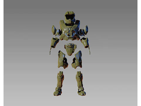 Halo5 MK6 Master Chief Full Armor pronto para imprimir Modelo de Impressão 3D
