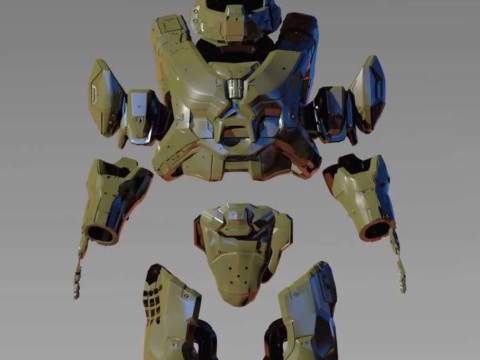 Halo5 MK6 Master Chief Full Armor Ready To Print 3D printmodel