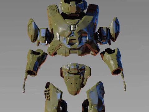 Halo5 MK6 Master Chief Full Armor 3D Print Model