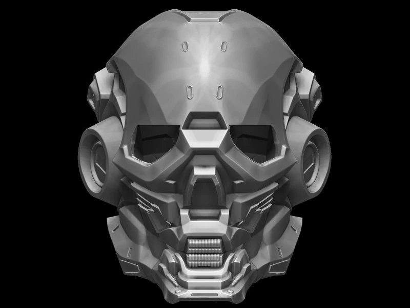 Halo Locus Helmet Ready To Print 3D Print Model .c4d .max .obj .3ds .fbx .stl .blend 