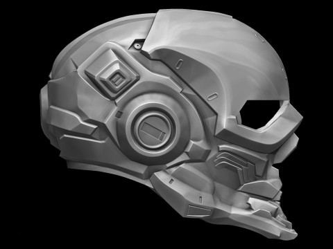 Halo Locus Helmet Ready To Print 3D Print Model