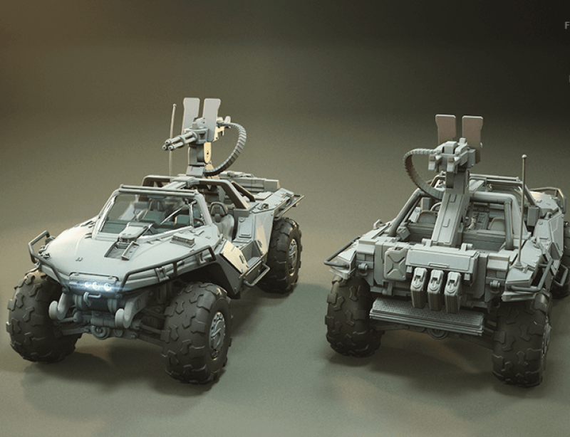 Warthog DLP SLA SLS Ready To Print 3D-Druckmodell .c4d .max .obj .3ds .fbx .stl .blend