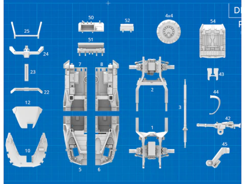 Warthog DLP SLA SLS 인쇄 준비 완료 3D 프린트 모델
