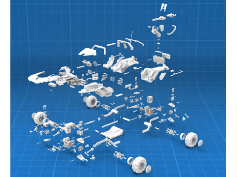 Warthog DLP SLA SLS Ready To Print 3D-Druckmodell