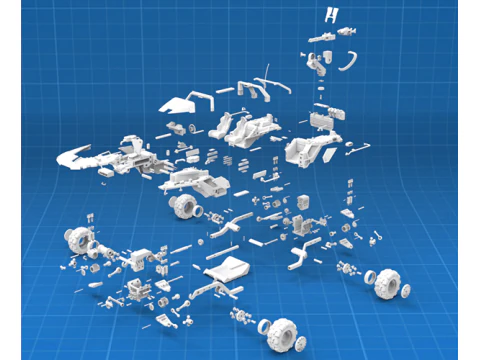 Warthog DLP SLA SLS 인쇄 준비 완료 3D 프린트 모델