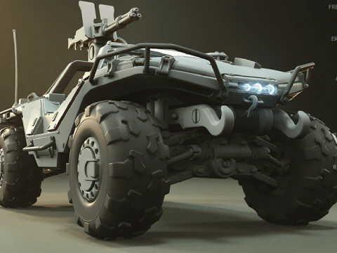 Warthog DLP SLA SLS 인쇄 준비 완료 3D 프린트 모델