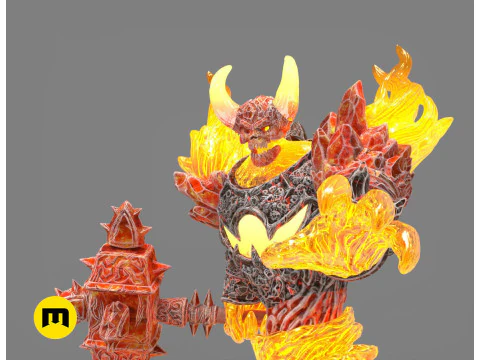 Ragneros Firelord Ready To Print 3D Print Model