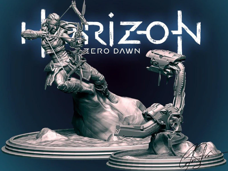 Aloy Horizon Zero Dawn Ready To Print 3D Print Model .c4d .max .obj .3ds .fbx .stl .blend 