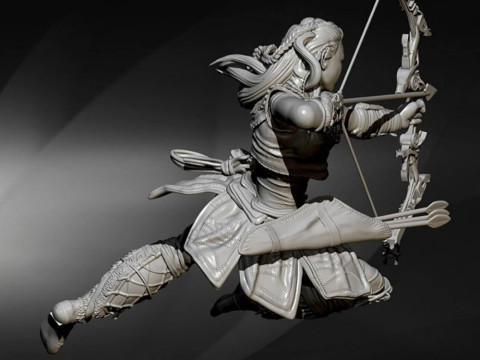 Aloy Horizon Zero Dawn Ready To Print 3D प्रिंट मॉडल