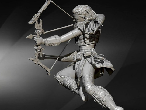 Aloy Horizon Zero Dawn Ready To Print 3D प्रिंट मॉडल
