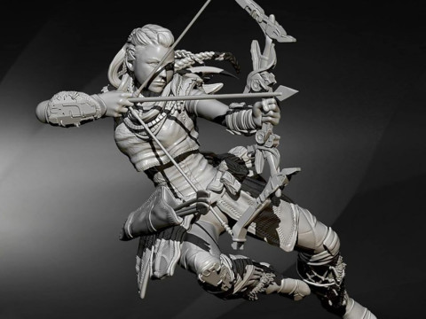 Aloy Horizon Zero Dawn Ready To Print 3D प्रिंट मॉडल
