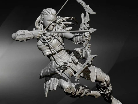 Aloy Horizon Zero Dawn Ready To Print 3D Print Model
