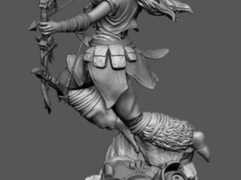 Aloy From Horizon Zero Dawn Ready To Print 3D printmodel