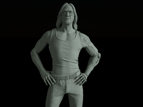 Johnny Cyberpunk 2077 Ready To Print Modèles 3D en vedette