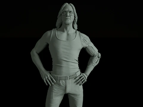 Johnny Cyberpunk 2077 Ready To Print 3D Print Model