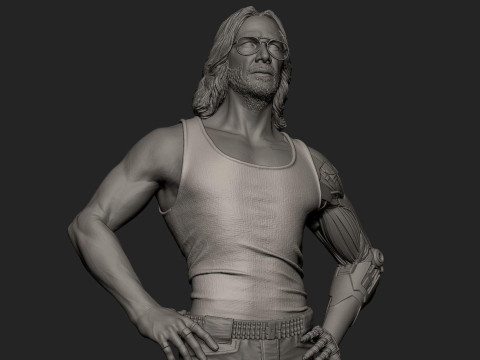 Johnny Cyberpunk 2077 Ready To Print 3D Druckmodell