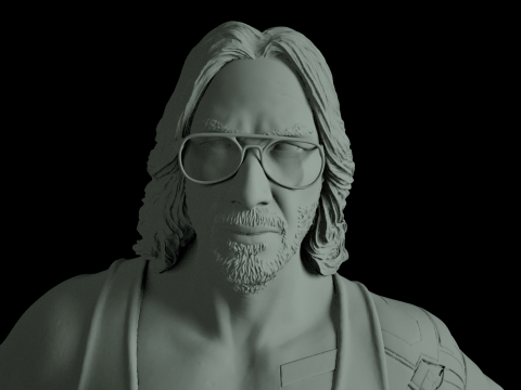 Johnny Cyberpunk 2077 Ready To Print 3D Druckmodell