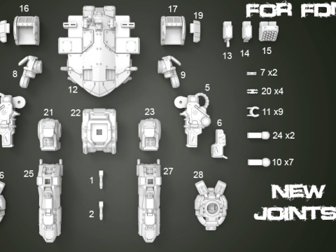 King Crab MWO Ready To Print 3D-printmodel