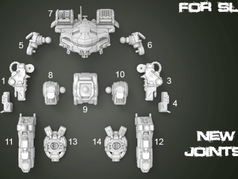 King Crab MWO Ready To Print 3D-printmodel