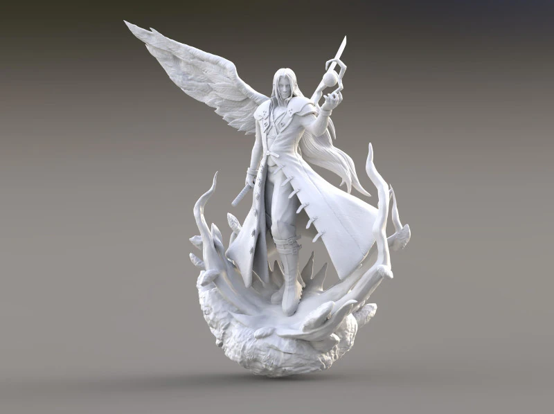 Sephiroth Kingdom Hearts Ready To Print 3D Print Model .c4d .max .obj .3ds .fbx .stl .blend 