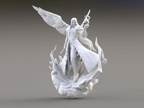 Sephiroth Kingdom Hearts Ready To Print 3D 打印模型