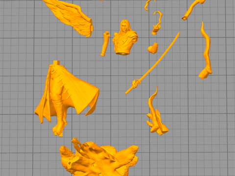 Sephiroth Kingdom Hearts Ready To Print 3D प्रिंट मॉडल