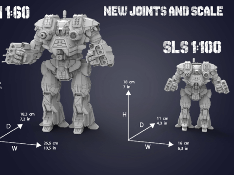 Kodiak Mech 3D Figuries Ready To Print 3D Print Model