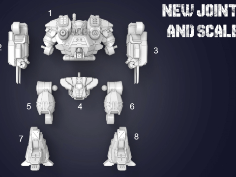 Kodiak Mech 3D Figuries Ready To Print 3D Print Model