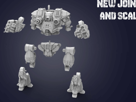 Kodiak Mech 3D Figuries Ready To Print 3D Print Model