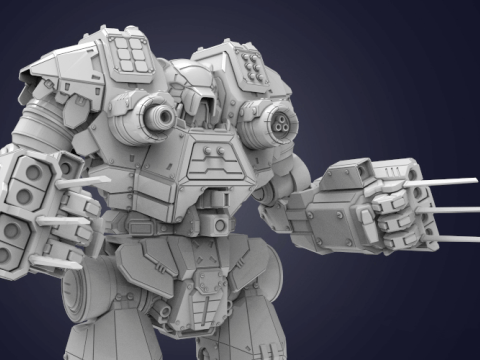 Kodiak Mech 3D Figuries Ready To Print 3D Print Model