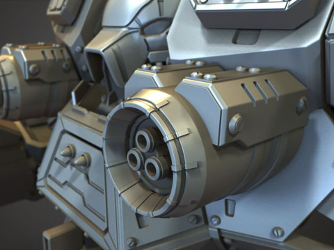 Kodiak Mech 3D Figuries Ready To Print 3D Print Model