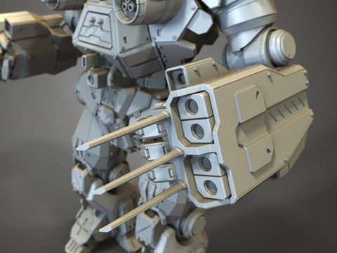 Kodiak Mech 3D Figuries Ready To Print 3D Print Model