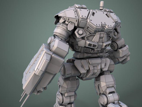 Kodiak Mech 3D Figuries Ready To Print 3D Print Model
