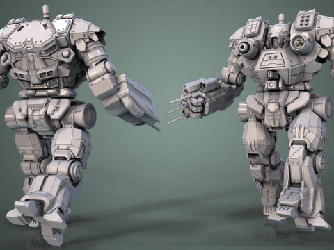 Kodiak Mech 3D Figuries Ready To Print 3D Print Model