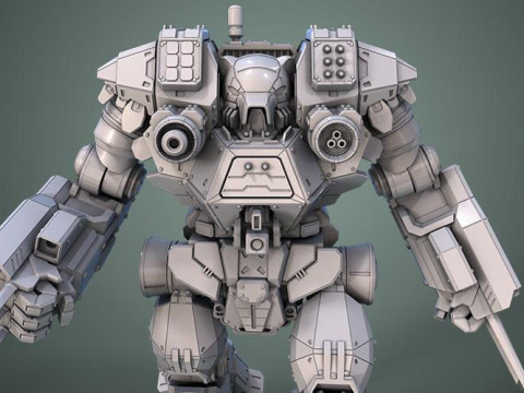 Kodiak Mech 3D Figuries Ready To Print 3D Print Model