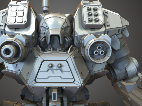 Kodiak Mech 3D Figuries Ready To Print 3D Print Model