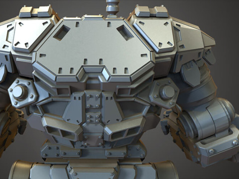 Kodiak Mech 3D Figuries Ready To Print 3D Print Model