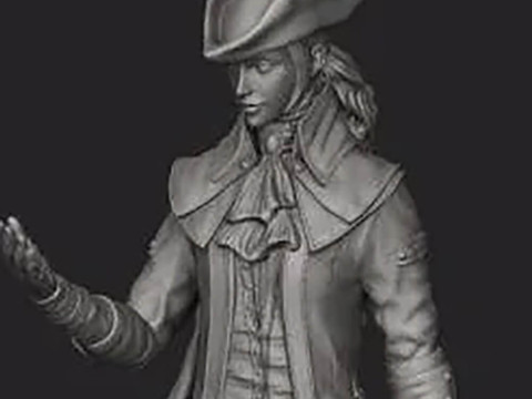 Lady Maria Bloodborne 3D Figuries Ready To Print 3D Принт Модель