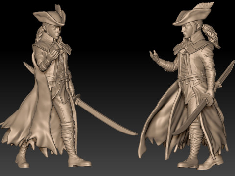 Lady Maria Bloodborne 3D Figuries Ready To Print 3D Принт Модель
