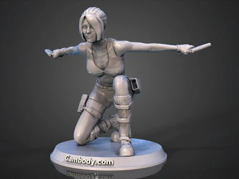 लारा क्रॉफ्ट प्रिंट करने के लिए तैयार 3D प्रिंट मॉडल