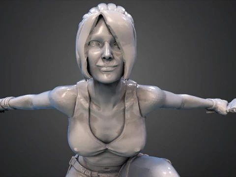 Lara Croft Ready To Print 3D Print Model