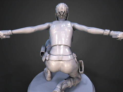 Lara Croft Ready To Print 3D Print Model