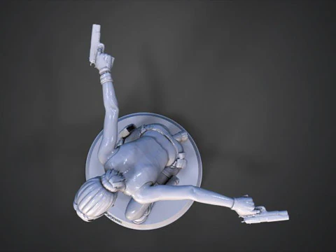 Lara Croft Ready To Print 3D Print Model