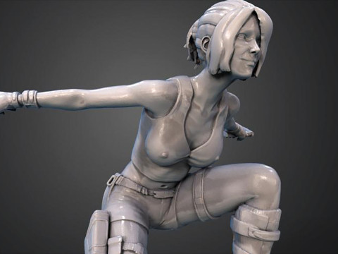 Lara Croft Ready To Print 3D 프린트 모델