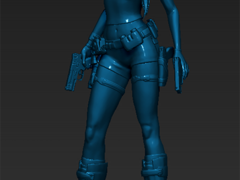 Lara Croft Classic Ready To Print Model do druku 3D